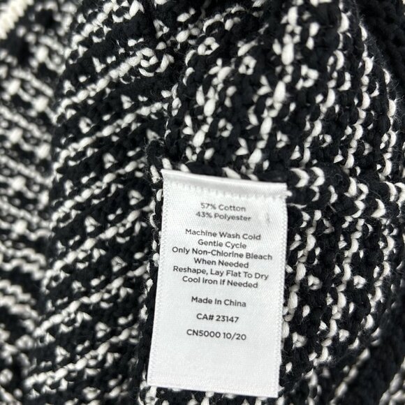 NEW Talbots Tweed Sweater Jacket Women's Size 1X Black White - Picture 8 of 9